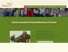 Tablet Screenshot of help-madagascar.de